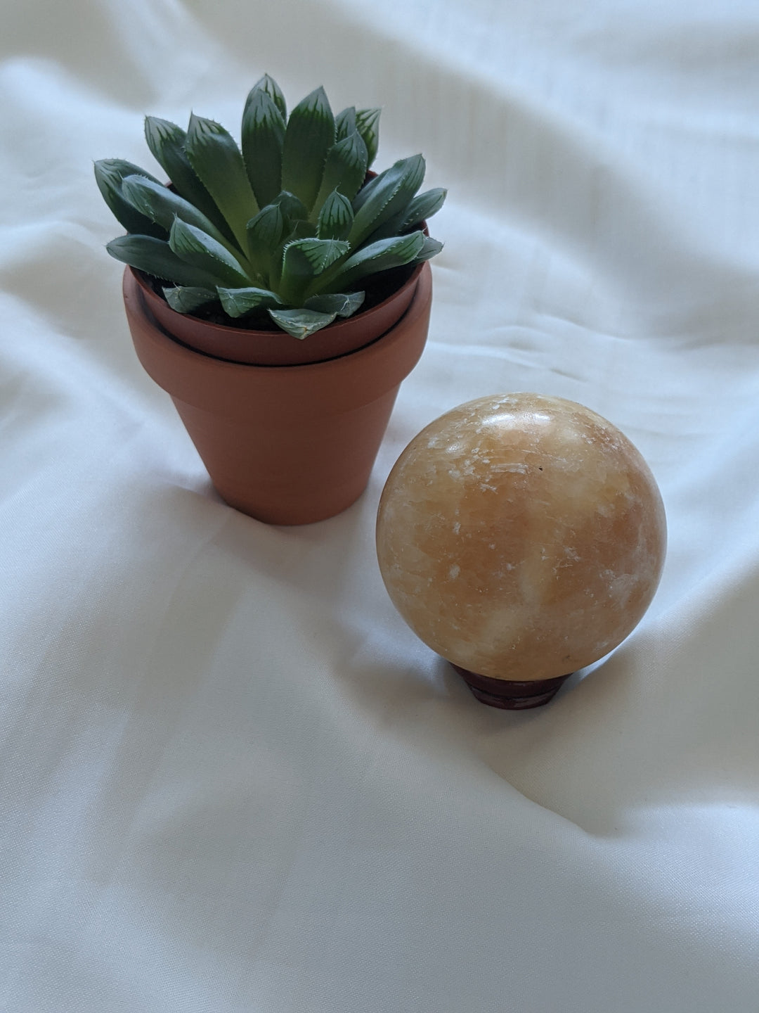 Orange Calcite Sphere