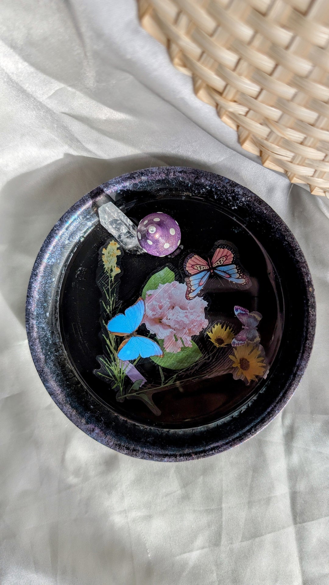 Trinket Tray - Butterfly Botanical