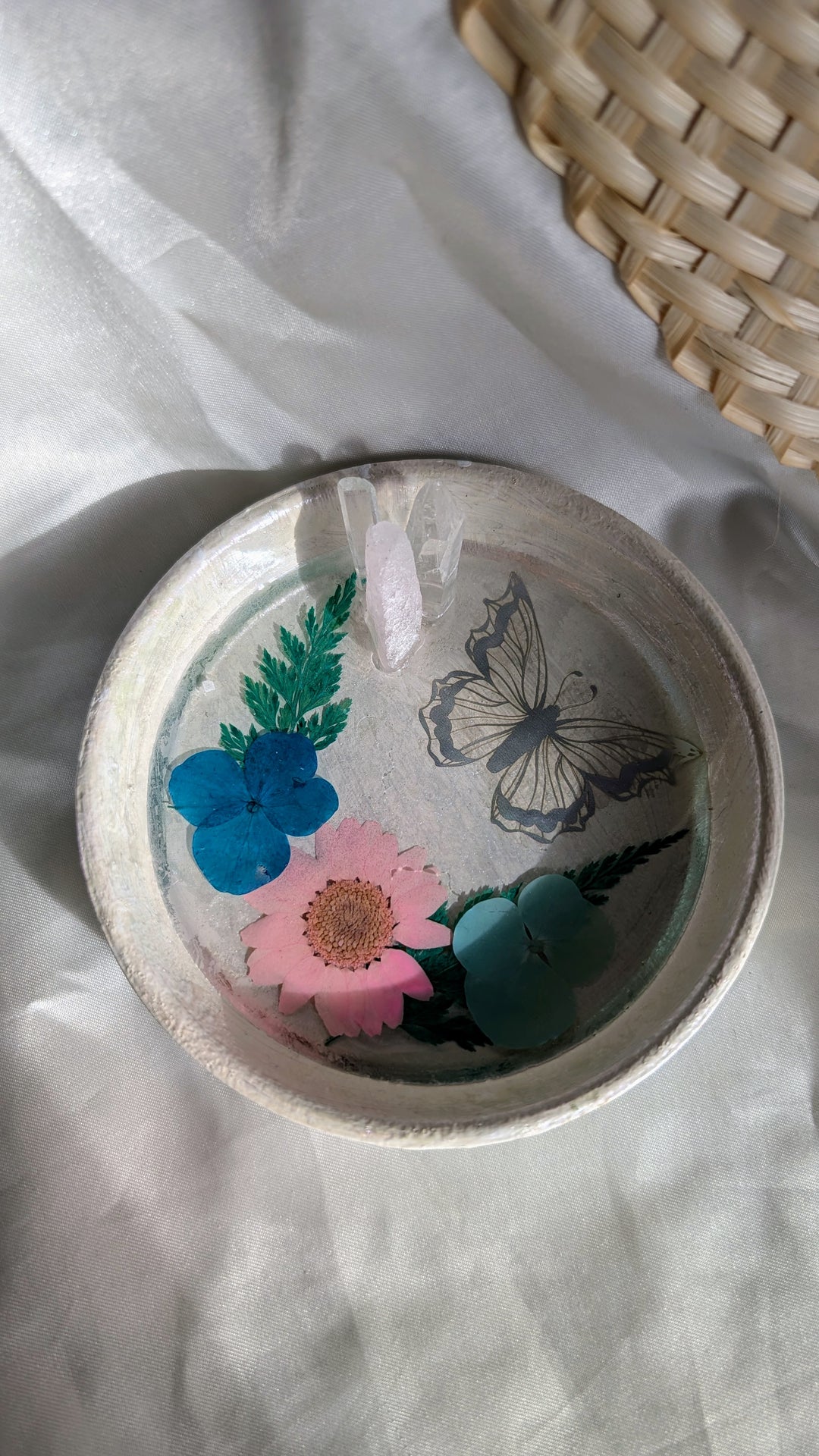 Trinket Tray - Butterfly Botanical