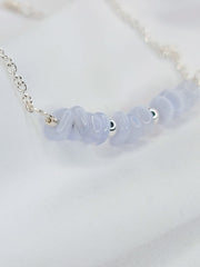 Blue Lace Agate Anklet