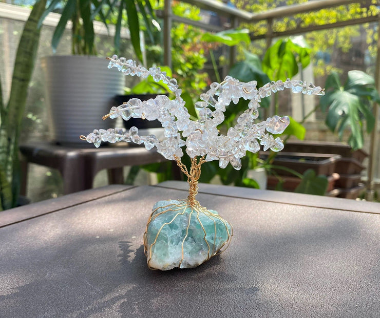 Green Fluorite Gemstone Tree