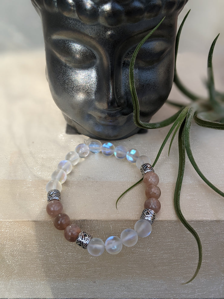 Sunstone + Mystic Aura Bracelet