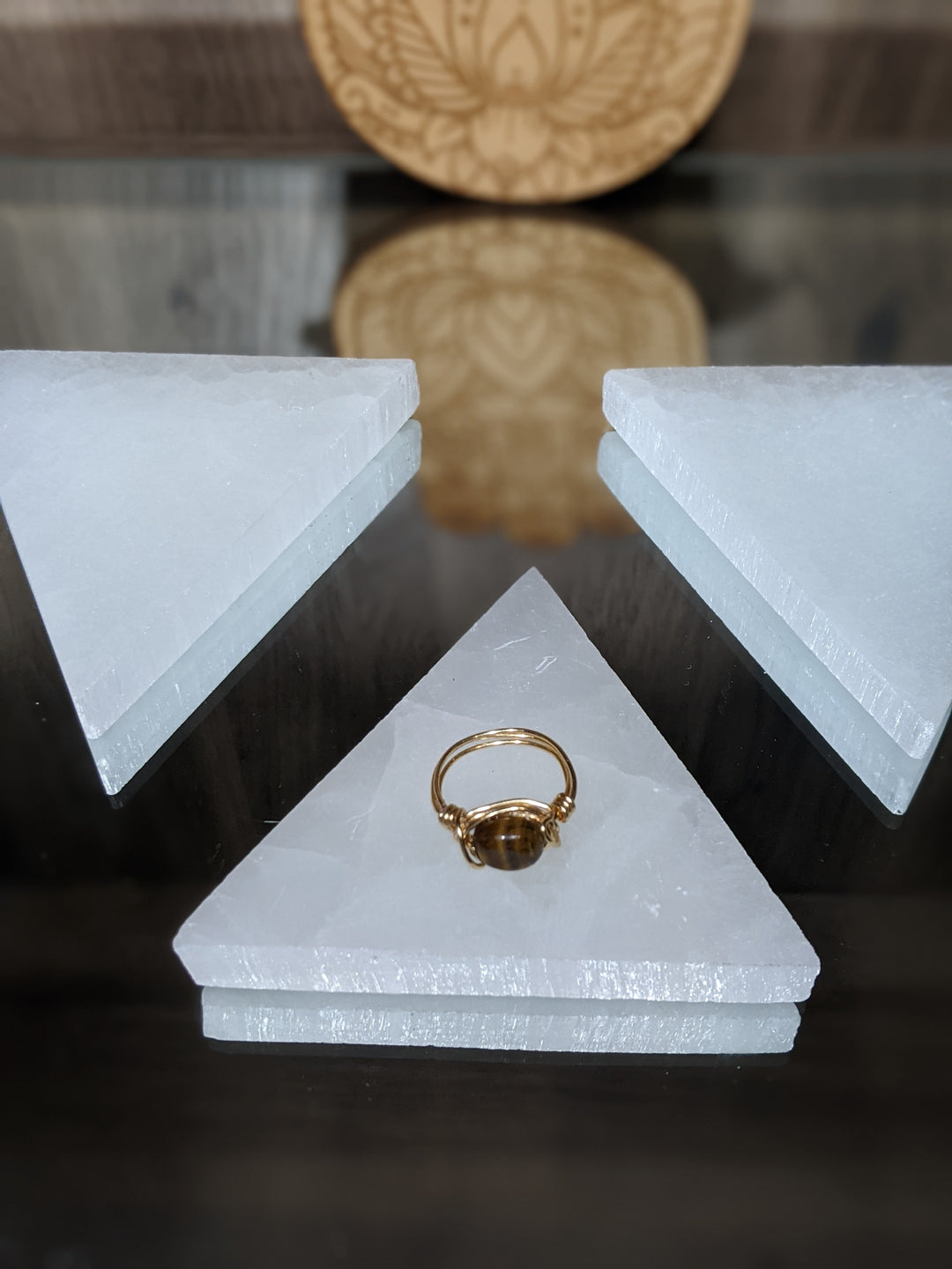 Selenite Charging Plate - Triangle