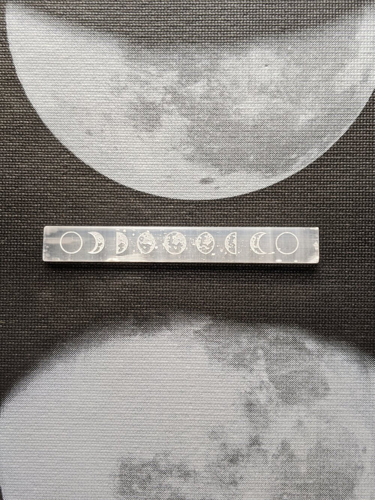 Selenite Moon Phase Wand